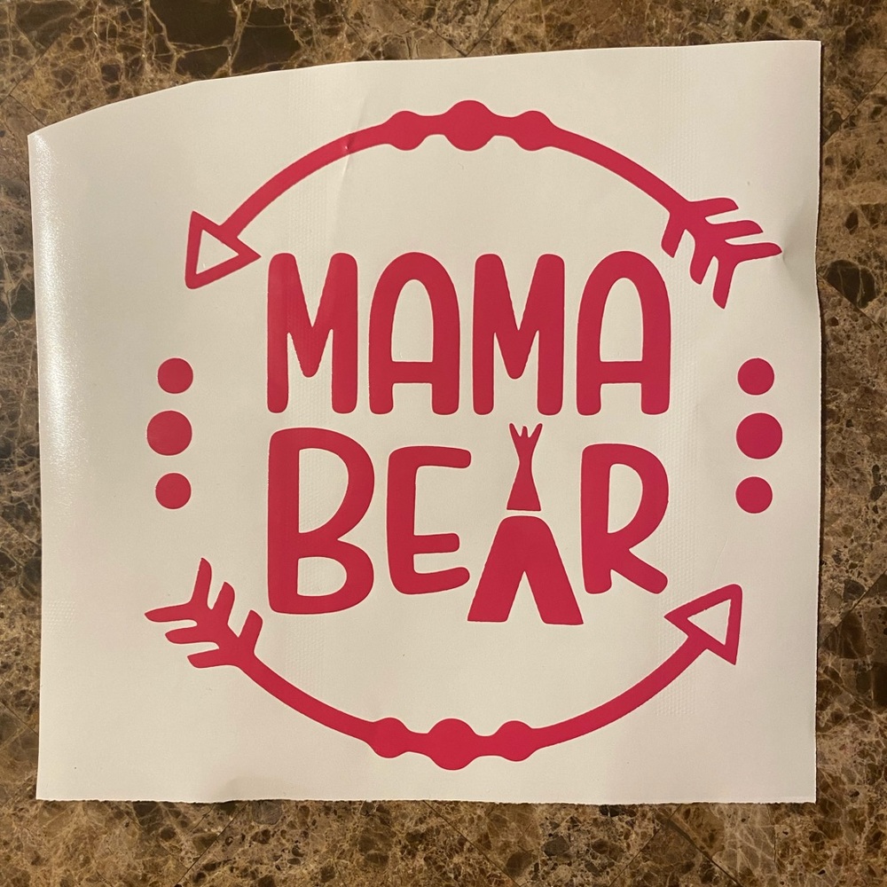 Mama bear decal